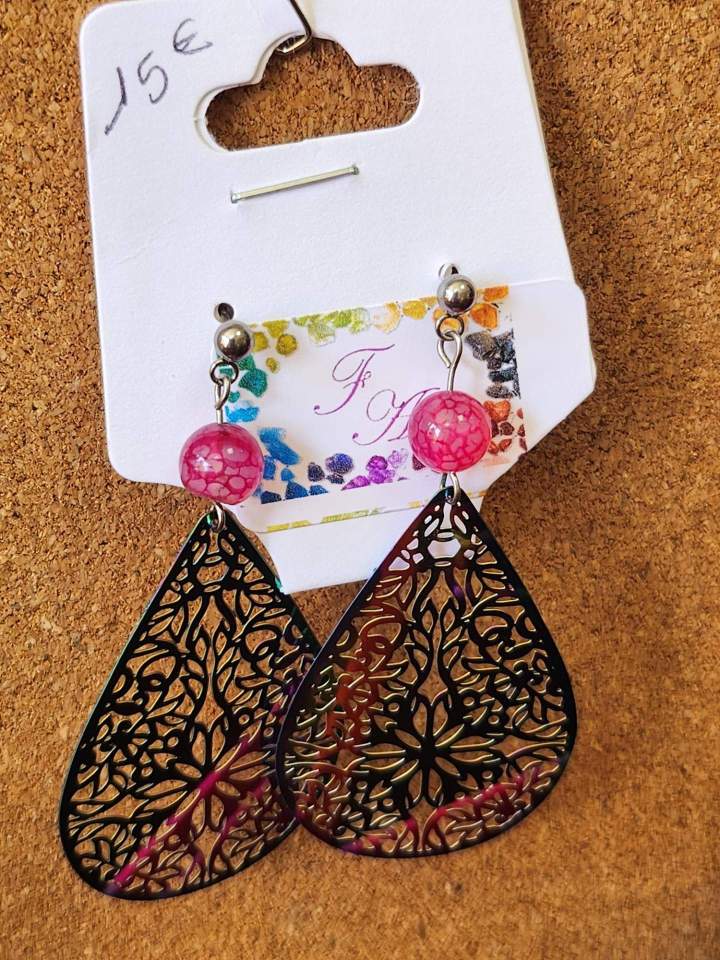 Boucles d'oreilles artisanales Eure