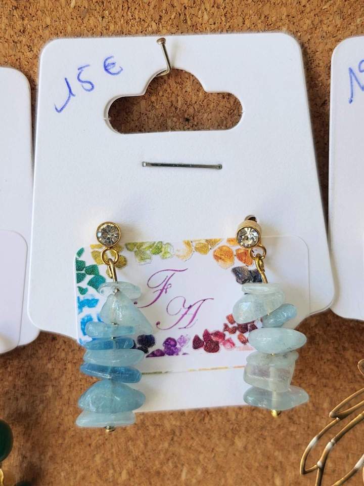 Boucles d'oreilles artisanales Eure