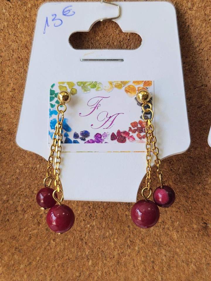 Boucles d'oreilles artisanales Eure