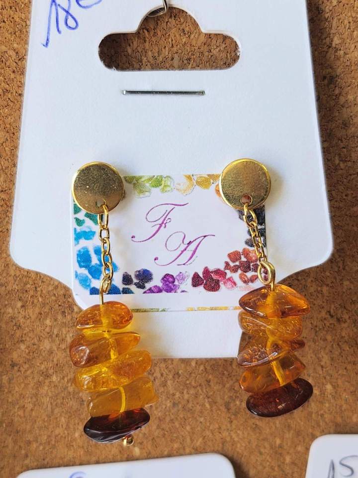 Boucles d'oreilles artisanales Eure