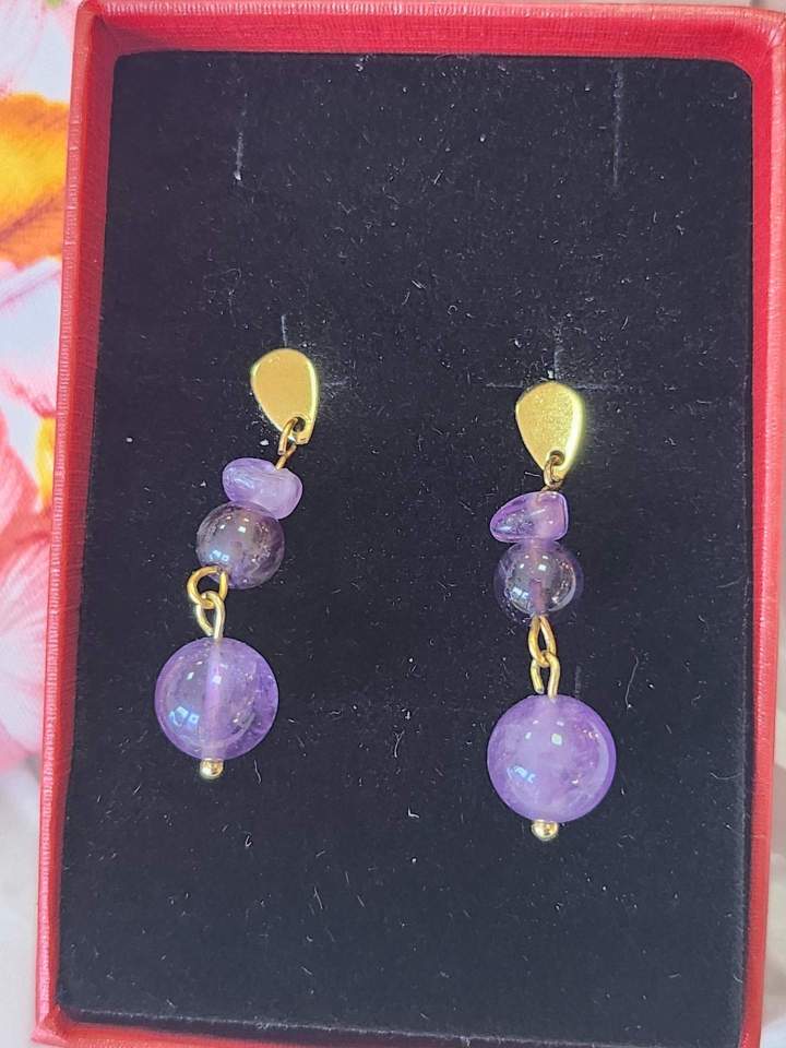 Boucles d'oreilles artisanales Eure
